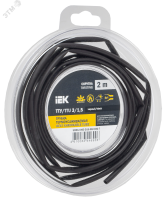 Трубка термоусадочная ТТУ нг-LS 3/1.5 черная (2м/упак) IEK UDR12-003-D15-002-K02-T