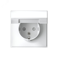 ARTGALLERY розетка с заземл. со шторк. с крышкой, 16А, IP20, механизм, белый Systeme Electric GAL000146