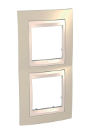 Рамка 2-постовая вертикальная Schneider Electric Unica Хамелеон MGU6.004V.567