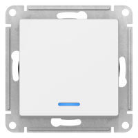 ATLASDESIGN 1-клавишный ВЫКЛЮЧАТЕЛЬ с подсветкой, сх.1а, 10АХ, механизм, ЛОТОС Systeme Electric ATN001313