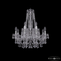 Подвесная люстра Bohemia Ivele Crystal 1403/8+4/195/h-60 Ni