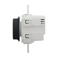 WISER UNICA NEW LED-ДИММЕР универсальный поворотно-нажимной 200Вт, АНТРАЦИТ Schneider Electric NU551854