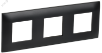 SKANDY Рамка 3-местная SK-F03Bl черный IEK SK-M32-K02