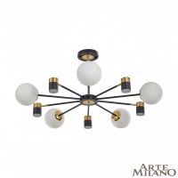 Люстра на штанге Arte Milano Ferrara 274802/10 BK/GD