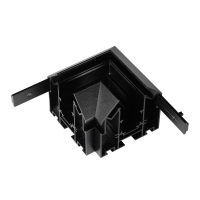 Коннектор угловой для встраиваемого в натяжной потолок магнитного шинопровода Arlight MAG-ORIENT-CON-2653-STR-G-L90 (BK) (IP20 Металл) 054168