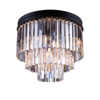 Потолочная люстра Delight Collection 1920s Odeon 771131 (KR0387C-6/P black/clear)