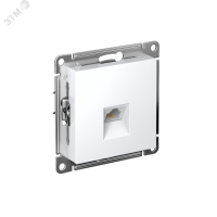 Розетка ATLASDESIGN телефонная RJ11 механизм белый Systeme Electric ATN000181