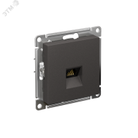 ATLASDESIGN РОЗЕТКА компьютерная RJ45, кат. 5Е, механизм, БАЗАЛЬТ Systeme Electric ATN001483
