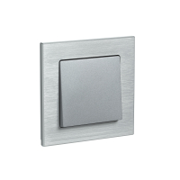 Рамка однопостовая ATLASDESIGN NATURE, МЕТАЛЛ     СЕРЕБРО Systeme Electric ATN312101