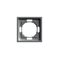 Рамка 1-местная Stekker Эмили PFR00-5001-09 антрацит soft touch 49936