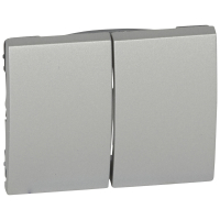 Лицевая панель Galea Life двойная Aluminium Legrand 771312