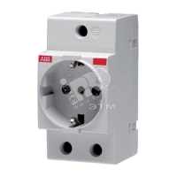 Розетка щитовая индикатороная серый ABB M1173-L 2CSM112000R0701