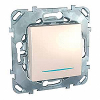 Выключатель одноклавишный, с индикацией, в рамку, схема 1 Schneider Electric MGU5.201.25NZD