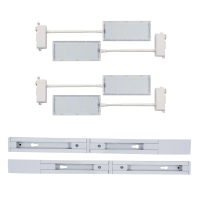 Трековый прожектор для растений (4 шт.) Uniel ULB-P37-12W/SPFR/K WHITE 3М SET42 UL-00012710