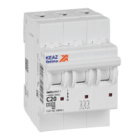 Выключатель автоматический трехполюсный 20А C 4.5кА AC OptiDin BM63-3C20-4.5-УХЛ3 КЭАЗ 326813