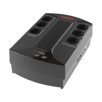 Источник бесперебойного питания line-interactive, Info PDU, 600 ВА/360 Вт, 1/1, 6xSchuko,  USB для зарядки (2), USB + RJ11, 1х7Aч DKC INFOPDU600