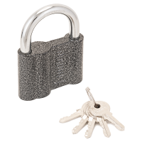 Замок навесной с цилиндровым механизмом секрета, АЛЛЮР ВС1Ч-470 серый ПТК Компания 1421