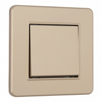 Выключатель одноклавишный Arte Milano SET16-1-30-1 shampan