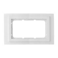 Рамка двойная для розетки Mono Electric Despina белый 102-190000-165
