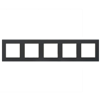 Рамка на 5 постов Arlight FRM-GLARE-GS-5-BK 043806