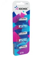 Батарейка 27А 12V Alkaline 5BL для автосигнализации Космос KOC27A5BL
