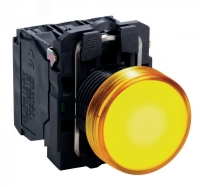 Лампа сигнальная 22мм 24в светодиодная желтая Schneider Electric XB5AVB5