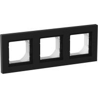 ATLASDESIGN AQUA Рамка 3-постовая, IP44, КАРБОН Systeme Electric ATN441003
