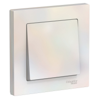 Выключатель одноклавишный ATLASDESIGN схема 1 10АХ в сборе жемчуг Systeme Electric ATN000412