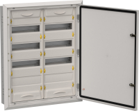 TITAN 5 Корпус металлический ЩРв-96 (2х48) 755х625х130мм IP31 серый (одна дверь) IEK TI5-50-V-2X048-31-7035