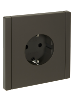 FORTE&PIANO Розетка 1-местная с заземлением без защитных шторок винтовое крепление 16А FP316 серый IEK FP-R11-16-K03