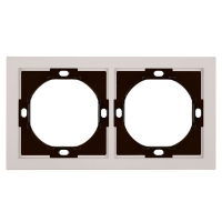 Рамка 2-местная Stekker Мия PFR00-3002-08 пудровый жемчуг 50487