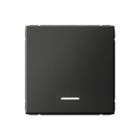 ARTGALLERY 1-клавишный выключатель с подсветкой, сх.1а, 10АХ, механизм, базальт Systeme Electric GAL001413