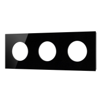 Рамка стеклянная на 3 поста Arlight FRM-GLARE-GC-3-BK 043839