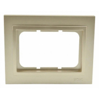 Рамка двойная для розетки Mono Electric Despina титан 102-220000-165