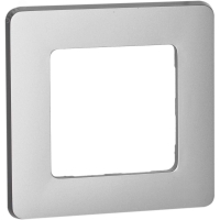 Рамка 1 пост INSPIRIA алюминий Legrand/Daccord 673932