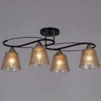 Потолочная люстра Reluce 06087-0.3-04 BK+FG