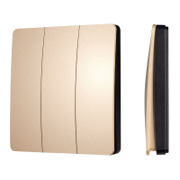 Кнопочная панель Arlight KINETIC-801-22-3G-WP-SUF Gold (No battery, IP67, 433Mhz) 051677