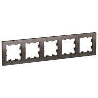 Рамка пятипостовая ATLASDESIGN универсальная мокко Systeme Electric ATN000605
