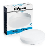 Лампа светодиодная LED 15вт GX53 дневной таблетка FERON LB-454 25869