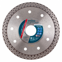 Диск алмазный ф125х22.2мм. тонкий, сплошной (Jaguar), мокрое резание GROSS 73053