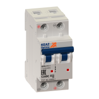 Выключатель автоматический двухполюсный 13А C 10кА DC OptiDin BM63-2C13-DC-УХЛ3-РЕГ КЭАЗ 243118