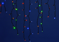 Уличная светодиодная гирлянда Uniel бахрома (UL-00003933) разноцветный ULD-B3010-200/TBK Multi IP67