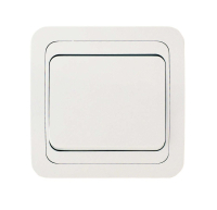 Выключатель одноклавишный, белый Makel 12001