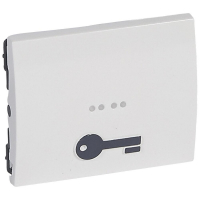 Лицевая панель Legrand Galea Life переключателя на 2 направления с подсветкой Ключ белая 771011
