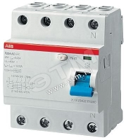 Выключатель дифференциального тока (УЗО) 4п 25А 30мА F204 АС ABB 2CSF204001R1250