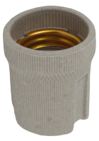 Патрон Е27 подвесной, керамика, белый (x50) (50/400/5600) ЭРА Б0043694