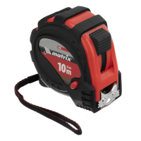 Рулетка Status magnet 3 fixations, 10 м х 32 мм, обрезиненный корпус, зацеп с магнитом Matrix 31000