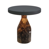 Настольная лампа Arlight SP-CROOD-TAB-R22.5x24-7W Warm3200-MIX (CF-BK, 140 deg, 230V) (IP20, Мрамор) 061771