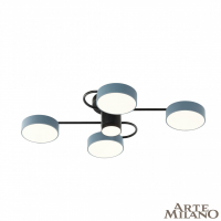 Потолочная люстра Arte Milano Ferrara 253039/4+1 Bk/Gr