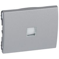 Лицевая панель Legrand Galea Life выключателя с подсветкой алюминий 771311